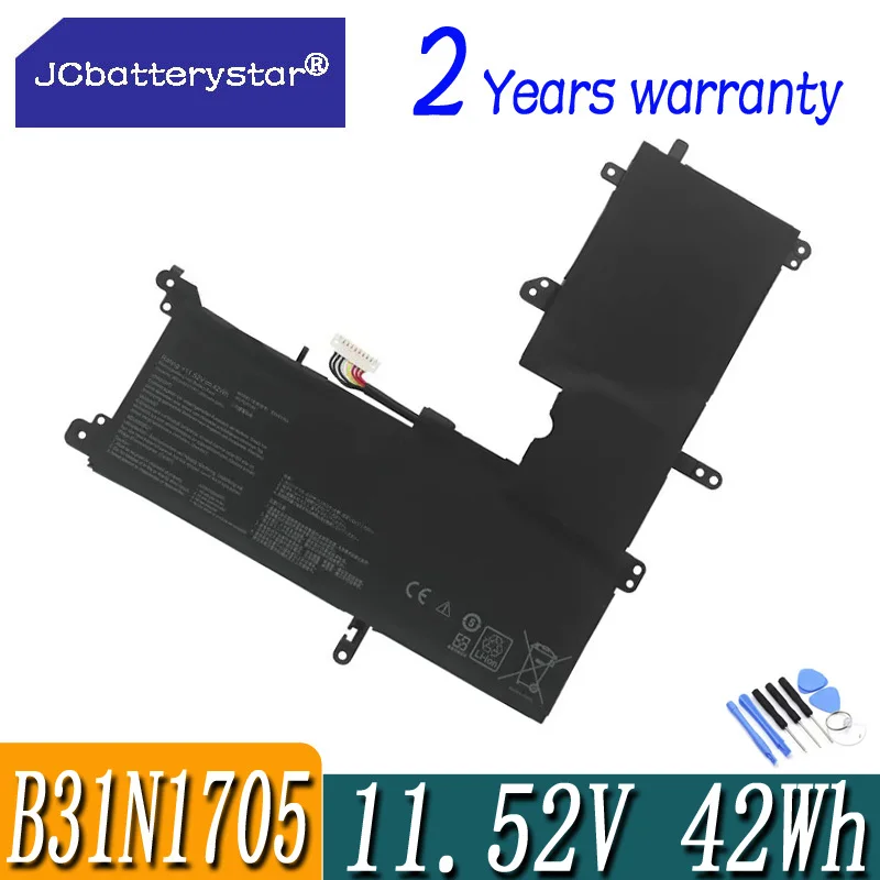 JC B31N1705 Laptop Battery For ASUS VivoBook Flip TP410U TP410UA TP410UF TP410UR Q405UA UX460UA 3ICP5/57/80 11.52V 42WH