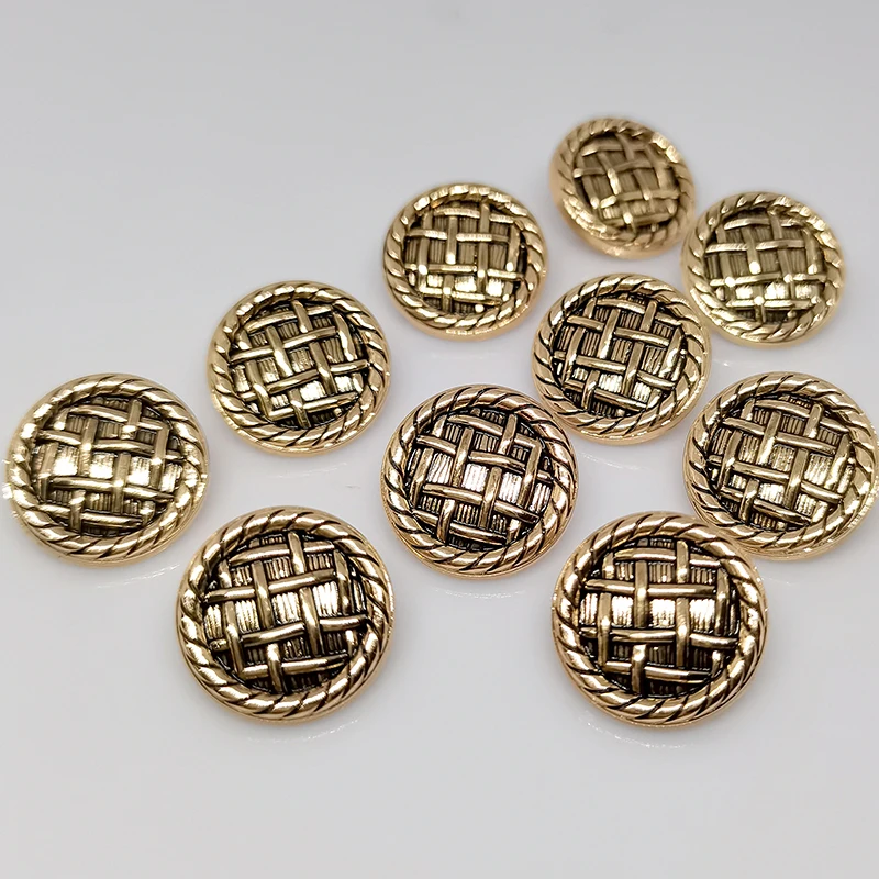 17.5/20/23MM Vintage Metal Round Buttons Of Clothing Wholesale High Quality Button Makers Mix Design Sewing Apparel Needlework