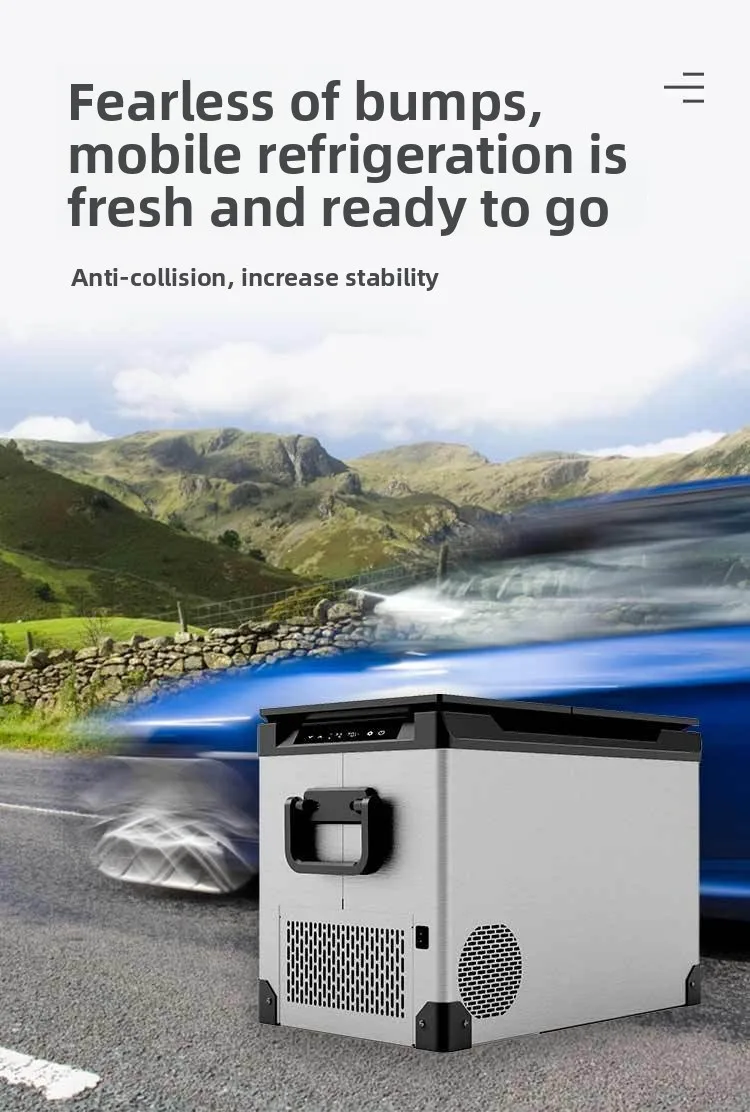 12V 24V Portable Rechargeable 35L Car Fridge Mini Compressor Camping Freezer Small Refrigerator for Van Life Travel