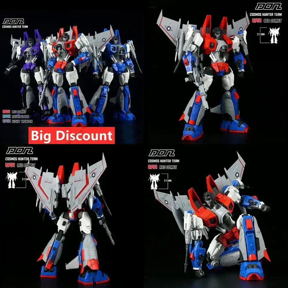 

Special Offer Big Discount DON BP01 BP02 BP03 Starscream Red Comet Azyre Flash Night Thunder Mol Kits Skywarp Thundercracker