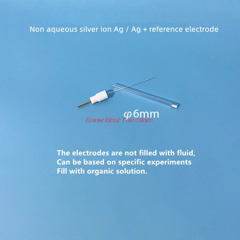 1PCS Non Aqueous Silver Ion Electrode, Ag/Ag+ Silver Reference Electrode, Organic System Experiment.