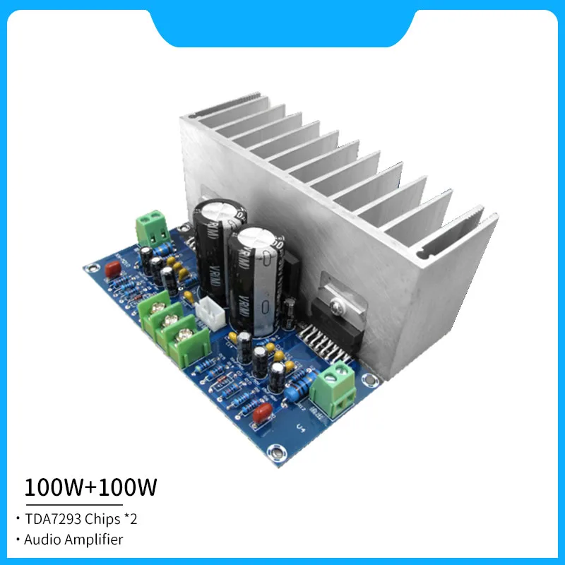 100W TDA7293 Audio Amplifier 2X100W 2.0 Channels High Power Amplifier Board Class-AB