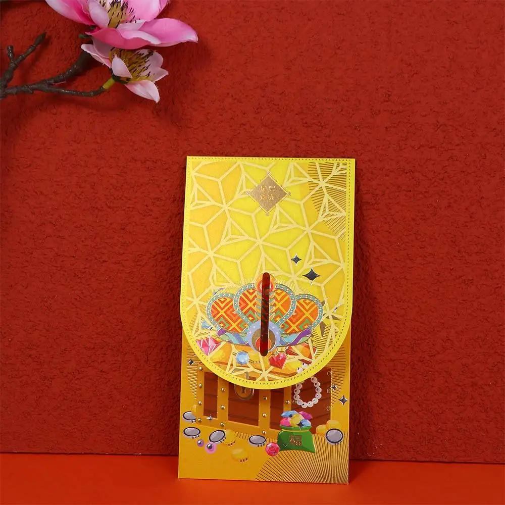 Spring Festival Supplies Hongbao Stationery Supplies Money Packing Bag Red Envelope Flowers Paper Envelopes Red Envelope