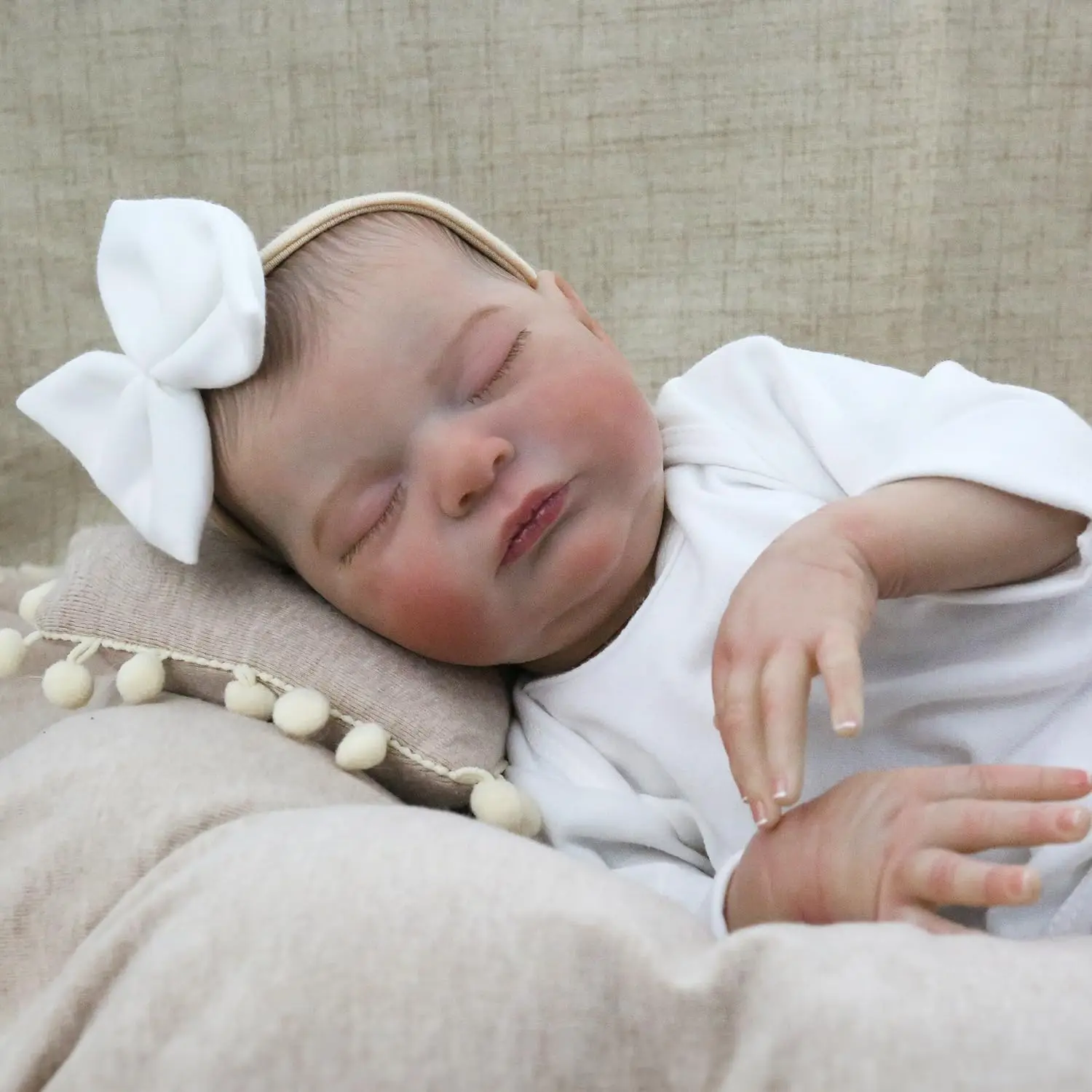 21 pouces 52 cm déjà peint fini Reborn bébé poupée Laura à la main Reborn Première bébé nouveau-né enfants jouet Figure cadeau fille poupées