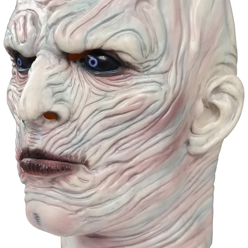 Night King Mask Horror Mask for Men, Halloween Masplay, Tim ade Cosplay Costume Accessrespiration, Male planchers y, Full Face Helmet for Disguise, Roleplay