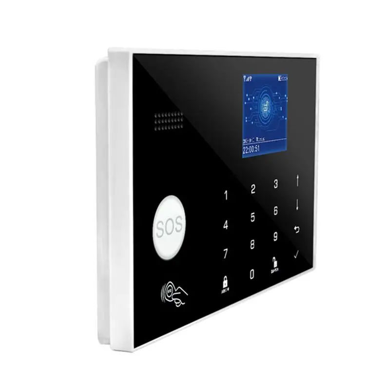 B29C-Tuya G30 Burglar Alarms For Home Security Protection With Temperature And Humidity Display WIFI GSM Alarms System EU Plug