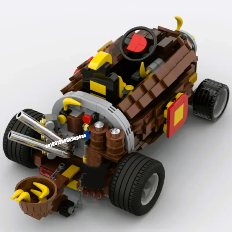 Nouveau 705 pièces célèbre jeu de plombier série Kong Kart Moc modèle de vue de voiture Puzzle personnalisé bricolage idées créatives enfants jouets cadeaux d'anniversaire