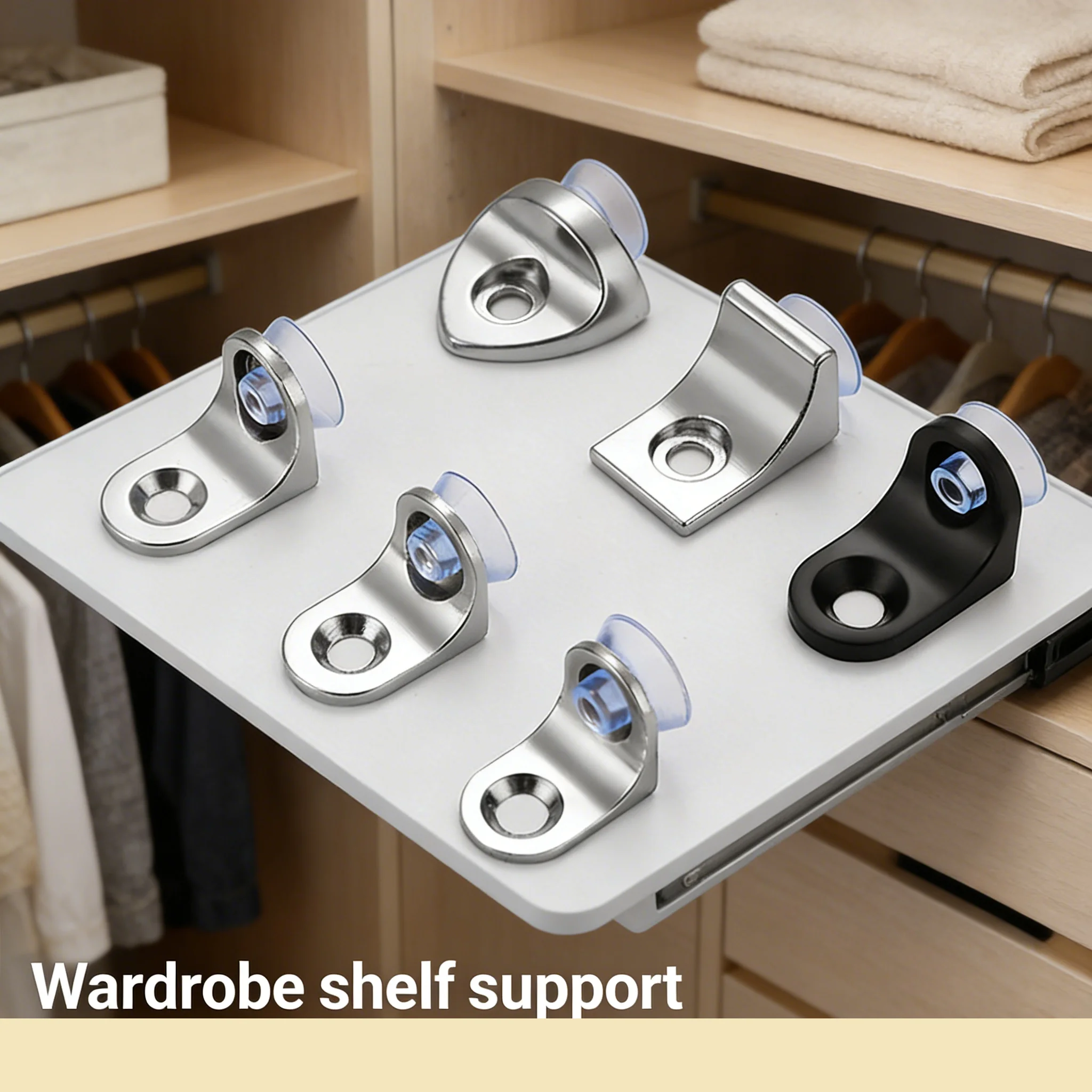 

15pcs 5mm Shelves Separat Fixed Cabinet Cupboard Glass Bracket Supporter Holder Stainless Steel Shelf Brackets Support Studs Peg