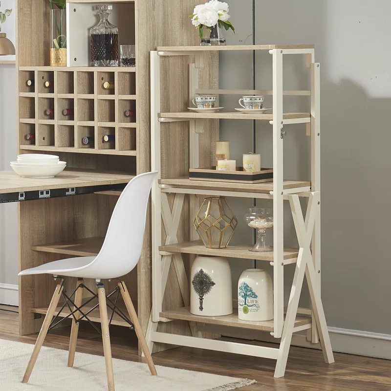 folding rotating display stand can turn the dining table into a display stand, MDF  sturdy iron frame, suitable for 6 people
