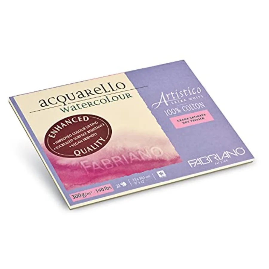 

Artistico Watercolor Block 9 x 12 Extra White