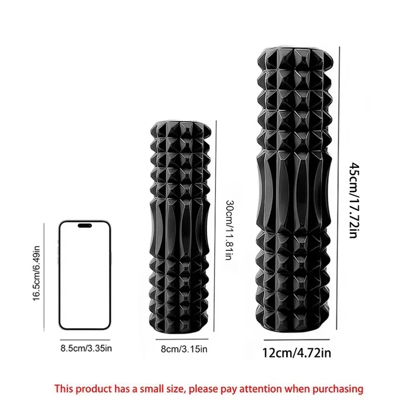 45/30cm Foam Massage Roller Hollow Column Fitness Equipment for Muscle Massage Physiotherapy and Sports Rehabilitation