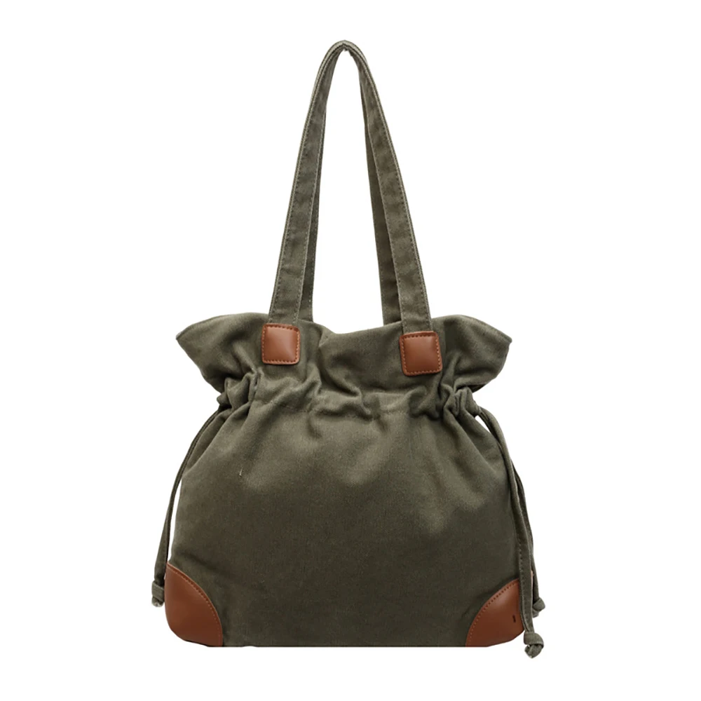 2025 جديد سعة كبيرة قماش حقيبة كتف واحدة للنساء عادية كل مباراة سستة الرباط دلو حقائب تخفيف تحت الإبط حزم