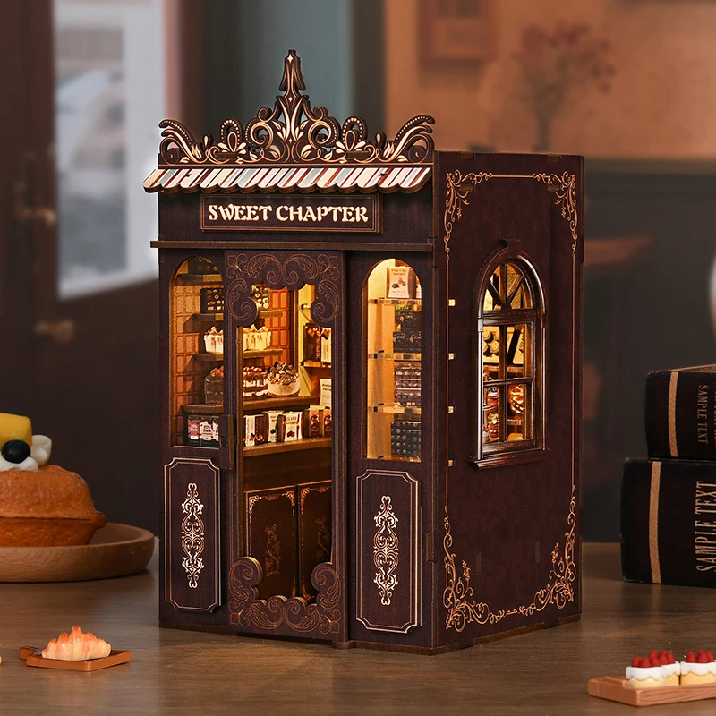 DIY Zoete Zolder Houten Poppenhuis Miniatuur Meubelset 3D Assemblagemodel Speelgoed voor Kinderen Volwassen Kerstcadeau Casa