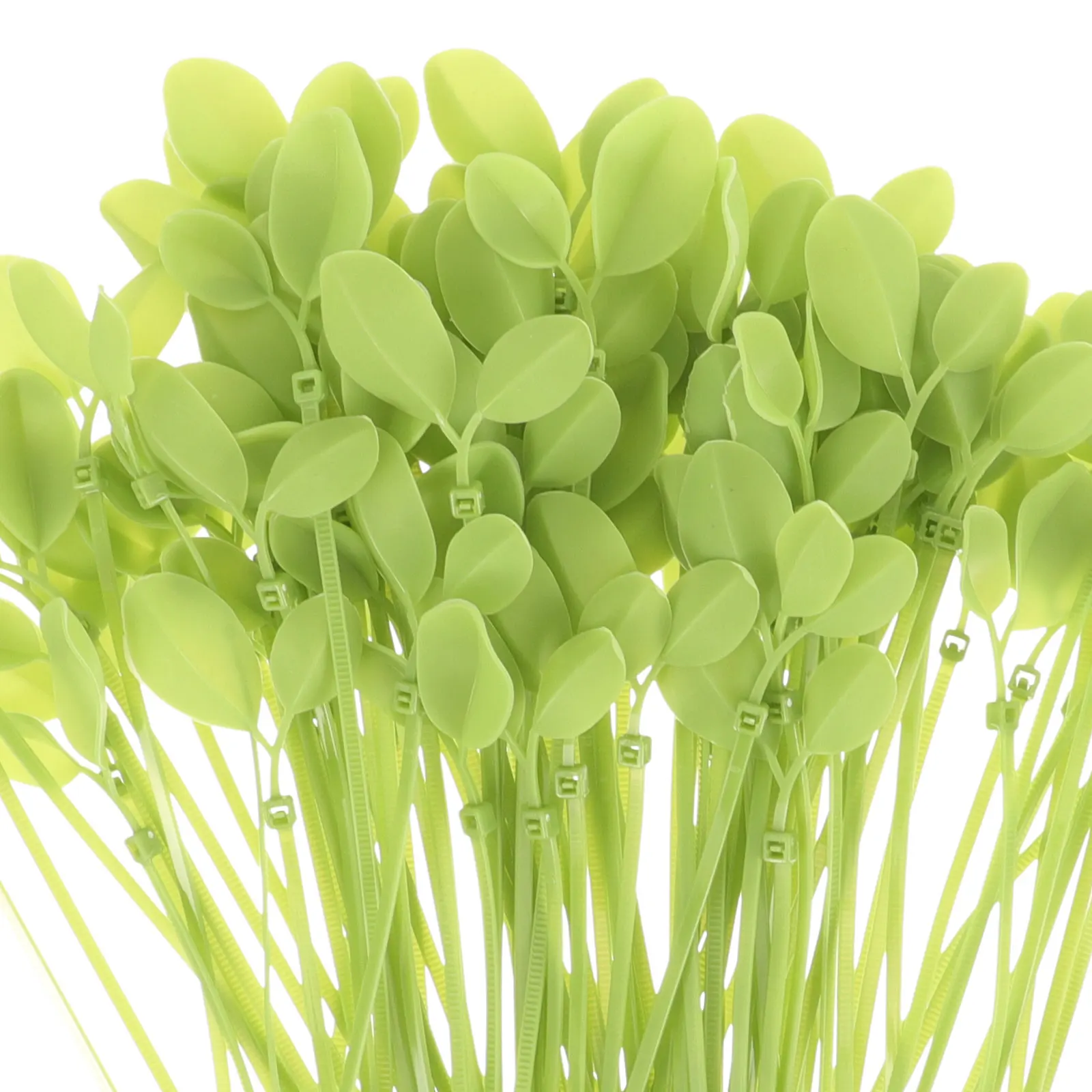 

100 Pcs Simulated Leaf Tie Gardening Use Cable Ties Cord Convenient Plastic Wire Zip Multipurpose