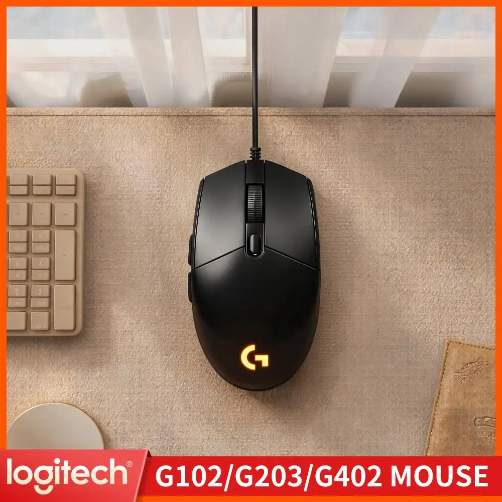 Logitech G203 LIGHTSYNC Wired Gaming Mouse 85G Light Frame Tunable DPI Sensor Smooth Tracking For Home Office And Use
