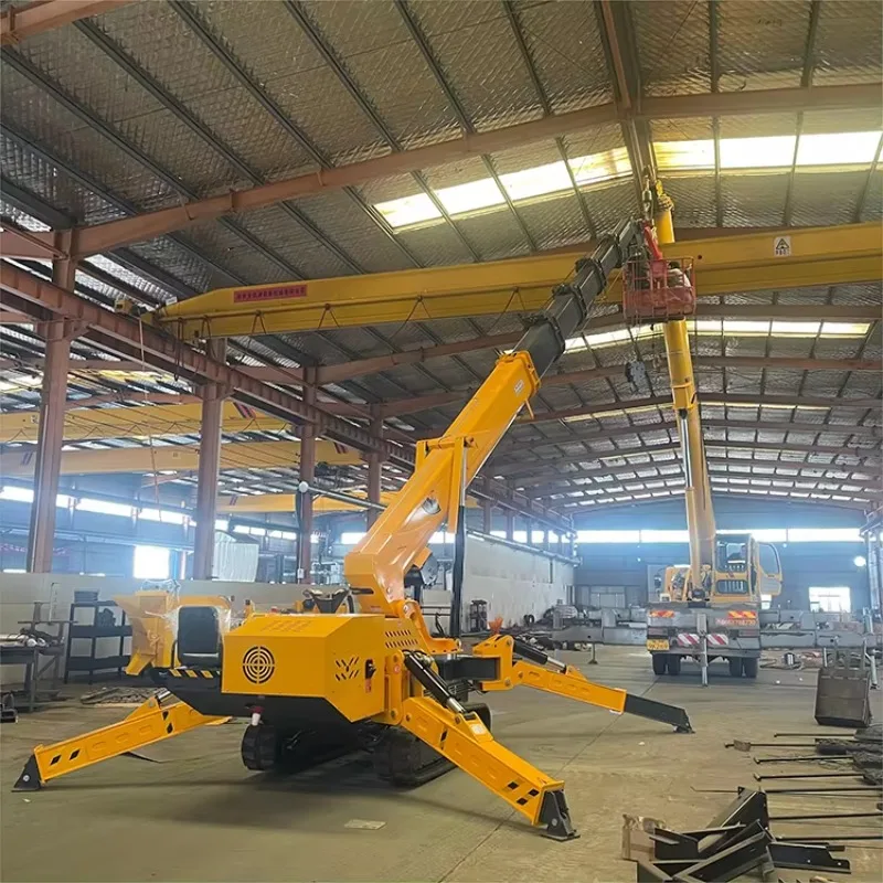 Mini Spider Crane Crawler Type 3 Ton Hydraulic Lifting Machine for Narrow Space Construction and Glass Installation