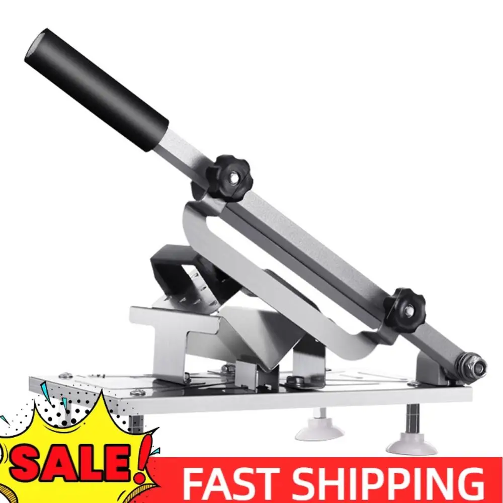 

Frozen Meat Cutting Machine Stainless Steel Meat Fruit Vegetable Slicer Adjustable Thickness Household Kitchen Cutting Machine