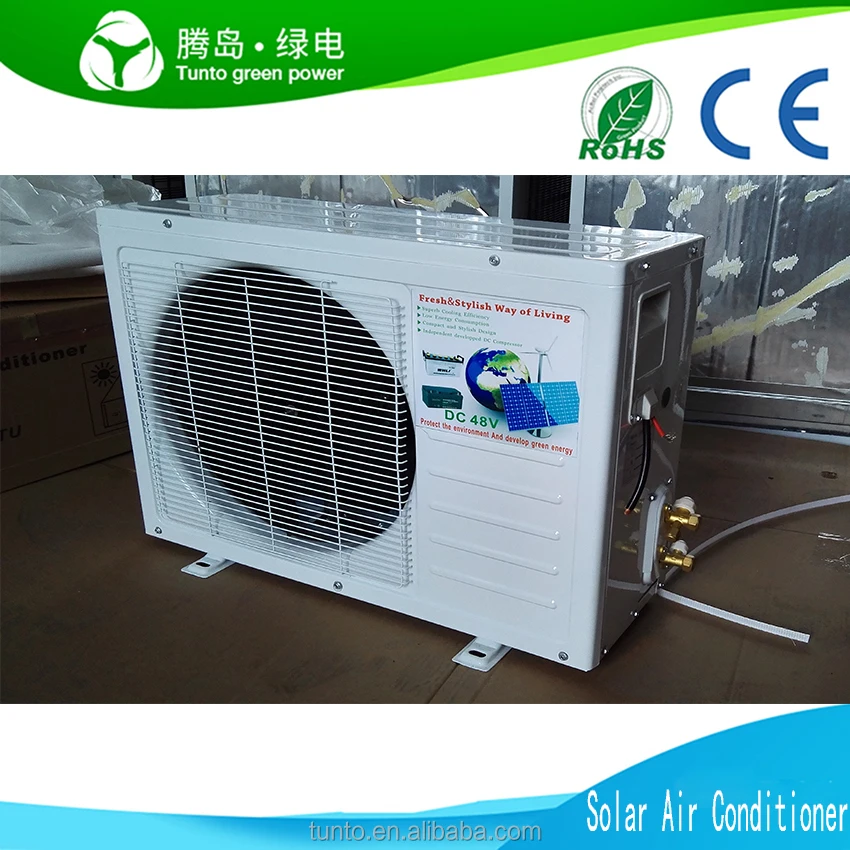 Китай Производитель 12000 БТЕ 100% Солнечный кондиционер Solar Split Кондиционер 24 часа/день