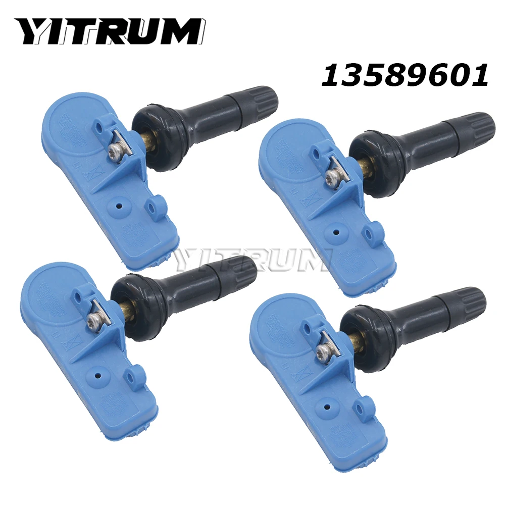 

YITRUM 13589601 For Cadillac Chevrolet Cruze Epica GMC Sierra Hummer Opel Adam Vauxhall TPMS Tire Pressure Sensor 13581561 4PCS