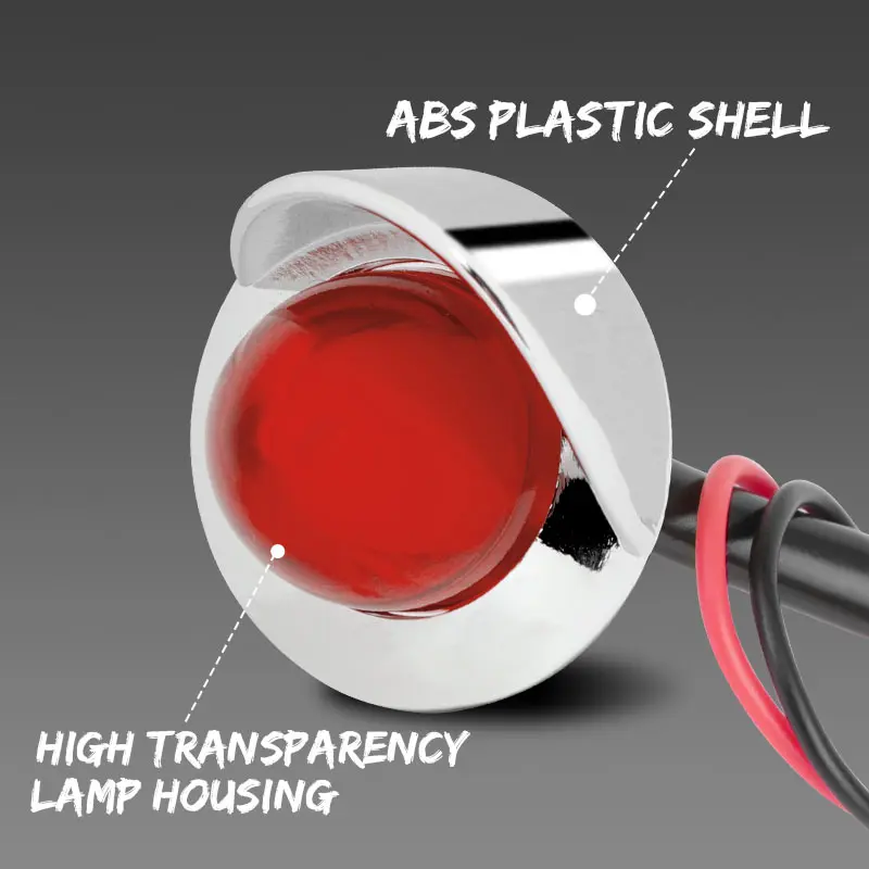 10 قطعة رصاصة LED أضواء العلامات الجانبية مقاوم للماء قارب ضوء وقف تحذير وقوف السيارات مصباح لشاحنة مقطورة قارب شاحنة جرار 12 فولت 24 فولت