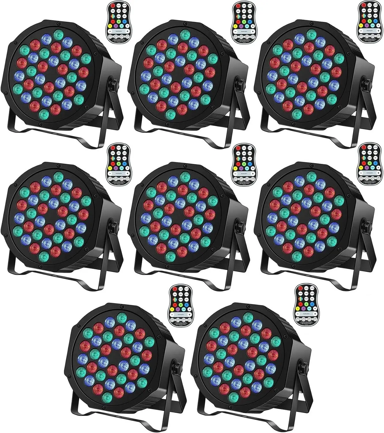 Stage Par Lights  King  36 LED  Battery Powered with  36W DJ  Sound Activated Remote Control