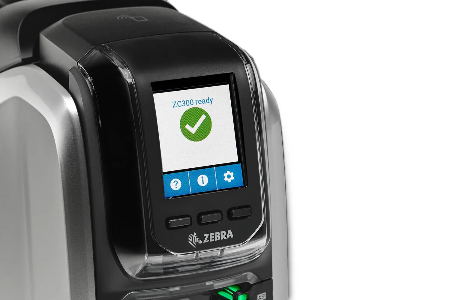Zebra ZC300 Printer Single & Dual Side Plastic PVC Card Printer with 300 DPI for Business Official Hospital Colorful Printer