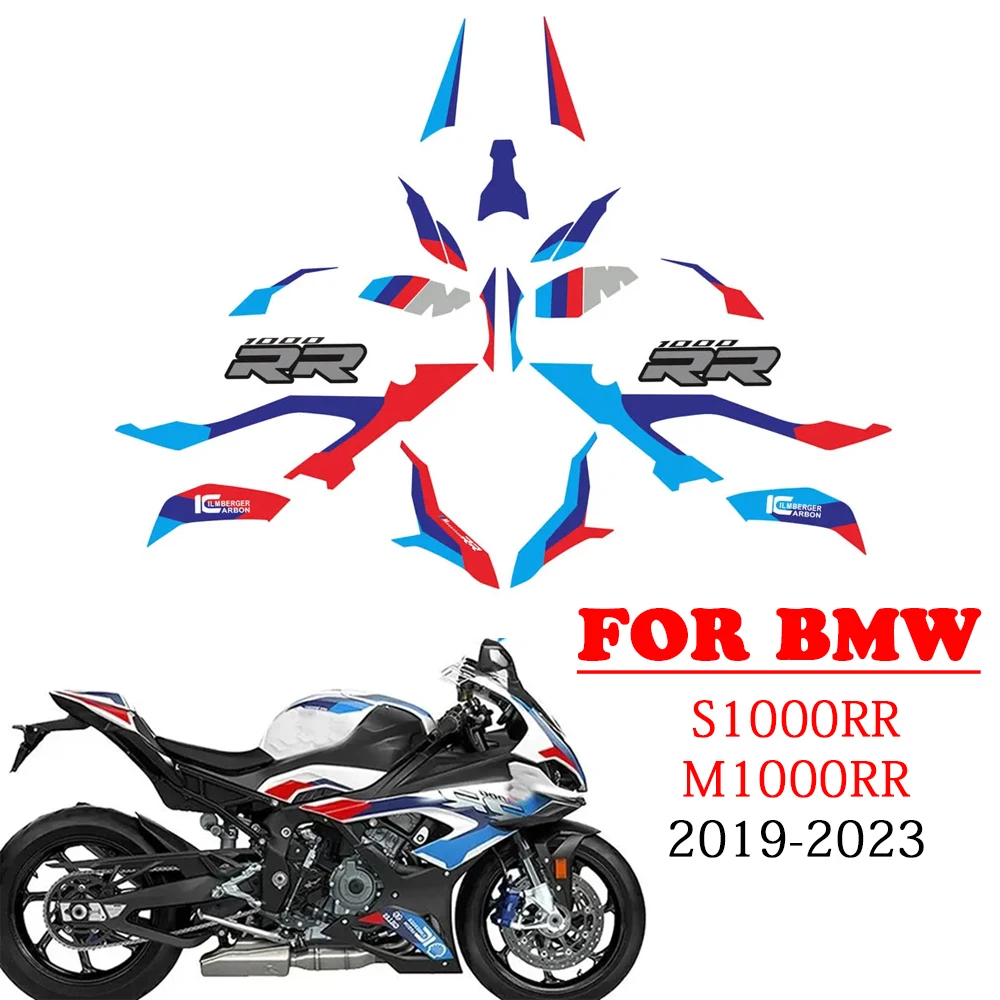 For BMW S1000RR 2019 2020 2021 2022 2023 Motorcycle Mticker Set S1000RR M1000RR Full Body Sticker 