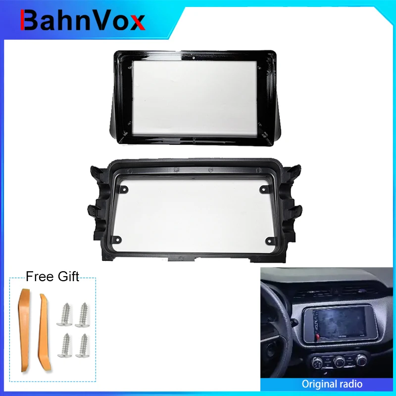 9 inch Android Car Radio frame for  Nissan Kicks Micra Versa Almera 2014-20212din Stereo GPS Fascia bezel Panel Adapter wire