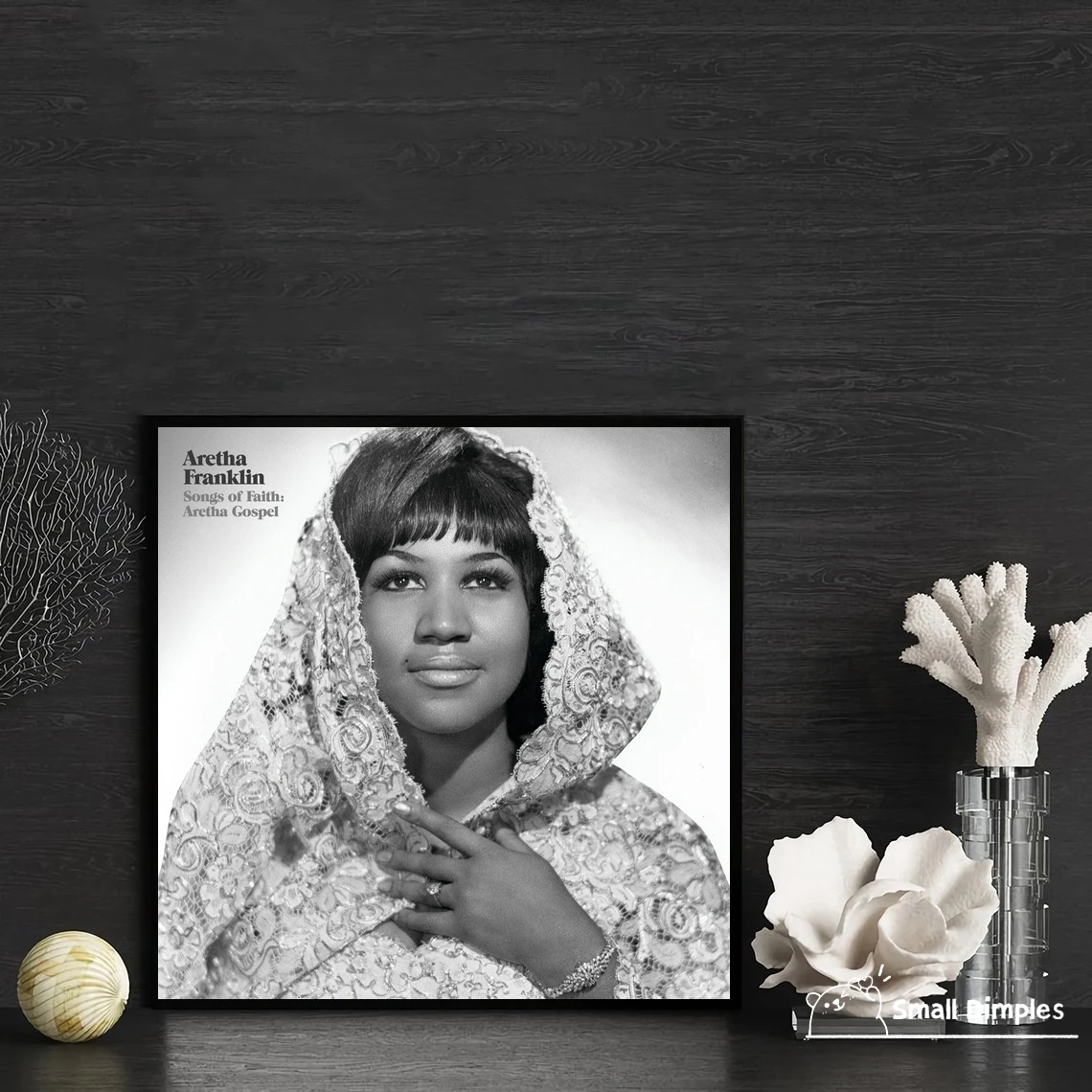 Aretha Franklin canciones de fe Aretha Gospel álbum de música póster lienzo arte impresión decoración del hogar pintura de pared (sin marco)