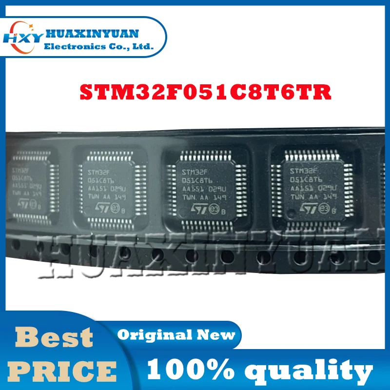 1PCS/LOT STM32F051C8T6TR LQFP48 STM STM32F STM32F0 STM32F051 STM32F051C8 STM32F051C8T6  New and Original  Ic Chip In Stock IC