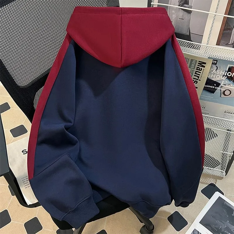 Anime Cartoon Chiikawa Fashion Printing Raglan Hooded Sweatshirt Autumn and Winter Leisure Versatile Tops Keep Warm Windproof