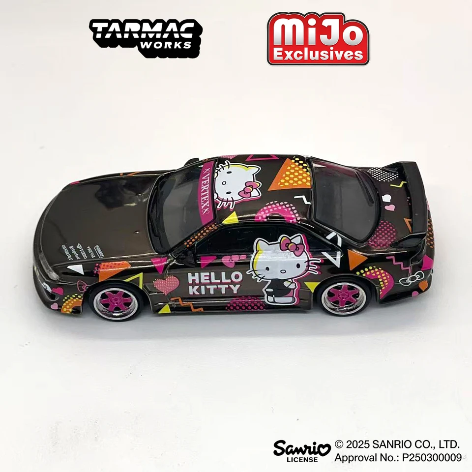 HELLO KITTYミニカーセット T64G-018-HK In Stock 1:64 Vertex Silvia S14 Sanrio Hello Kitty