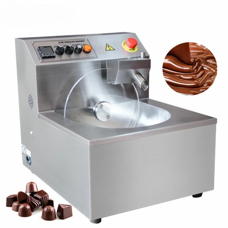 China Supplier Multi-function 8/15/30/60/100 kg Per Hour Capacity Chocolate Melting/Tempering/Coating Machine With Cheap Prices