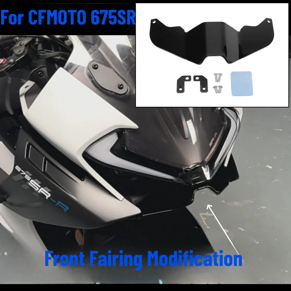 Für CFMOTO 675SR-R 675SS 675-SR 675 SR Untere Spoilerlippe, Wettbewerbsfähiger Fester Flügel, Dynamischer Spoiler, Frontverkleidungs-Modifikation