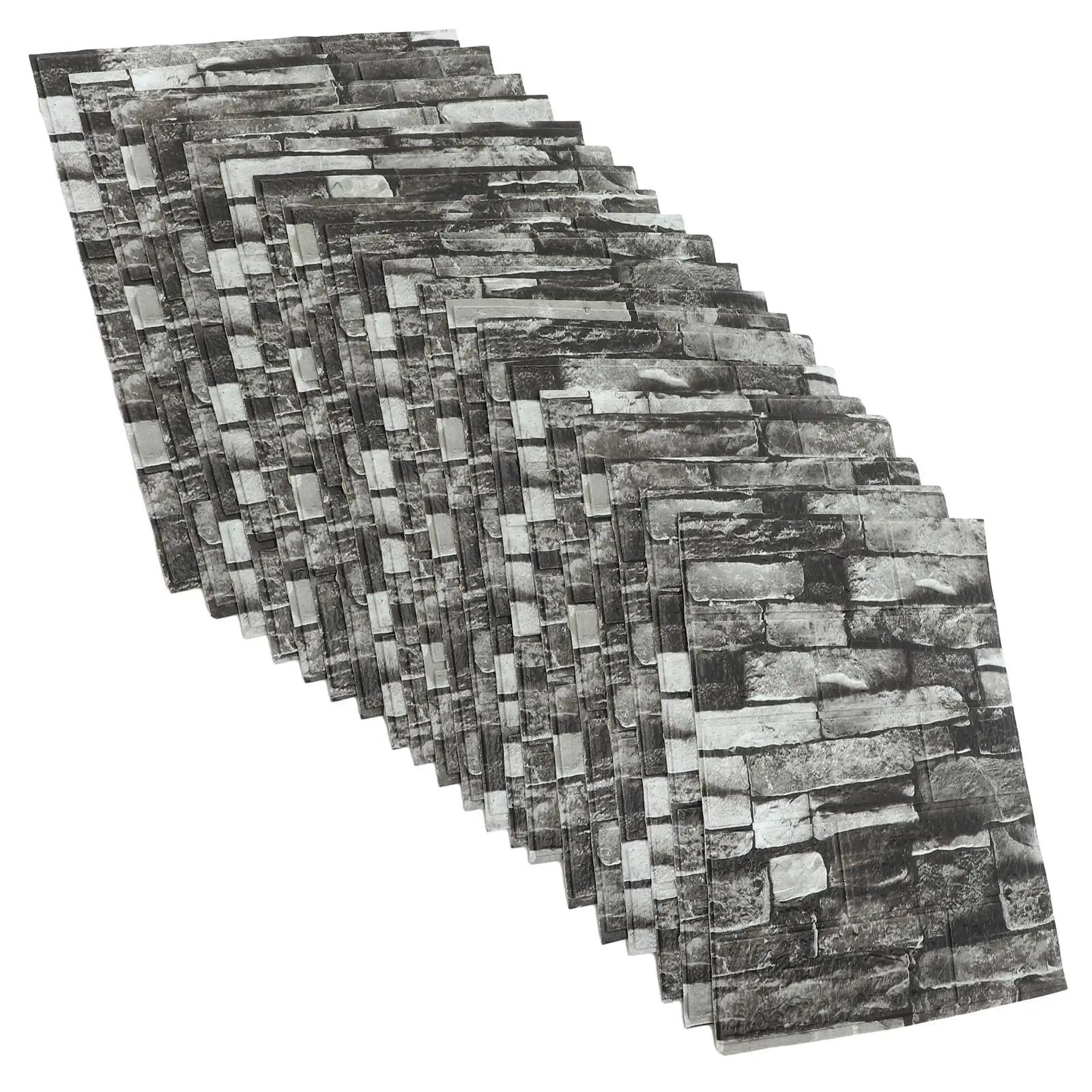 

20 Pcs Simulated Rock Chip Wallpaper 35x38cm Red Adhesive Tiles Kitchen Bedroom Backsplash Pool Decor Wall Panels Stickers