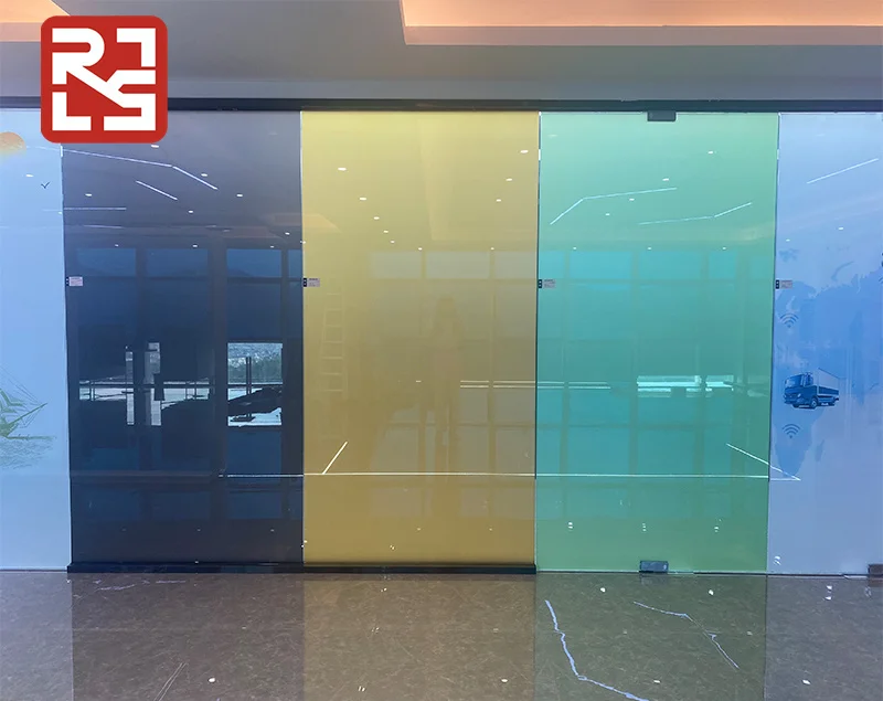 

Custom Tempered Smart Glass for Living Room Dining Villa Hall Stained Glass