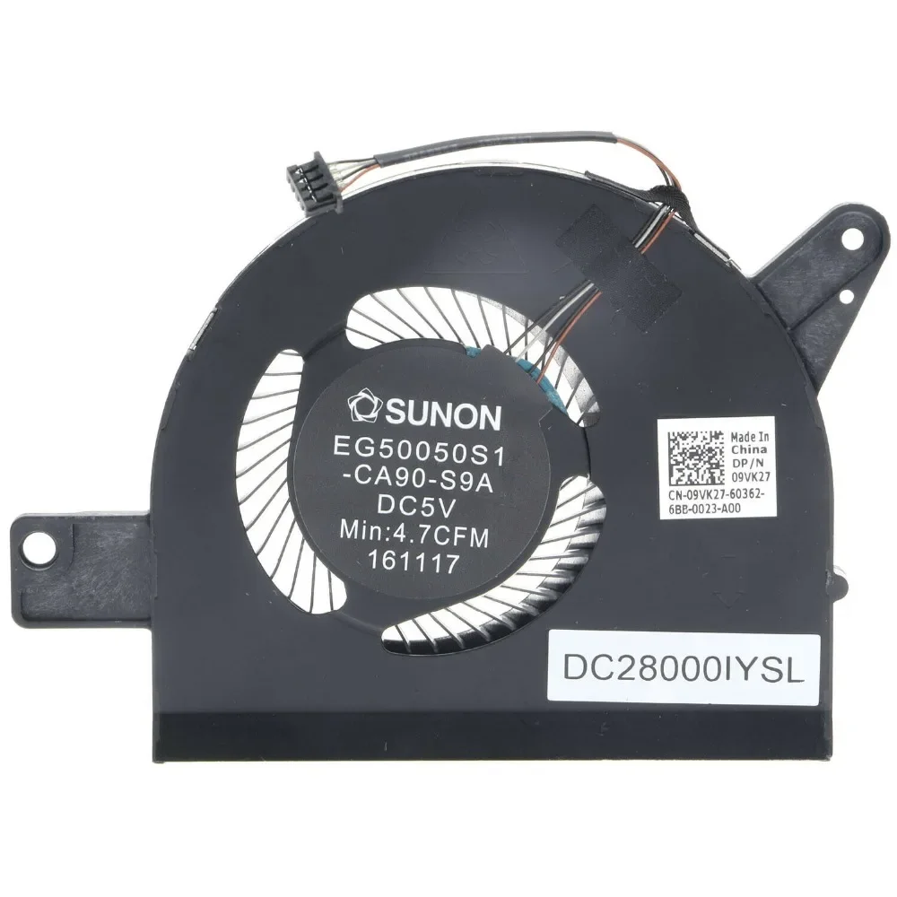 JIANGLUN NEW DC28000IYFL 09VK27 CPU Cooling Fan For Dell Latitude 5580