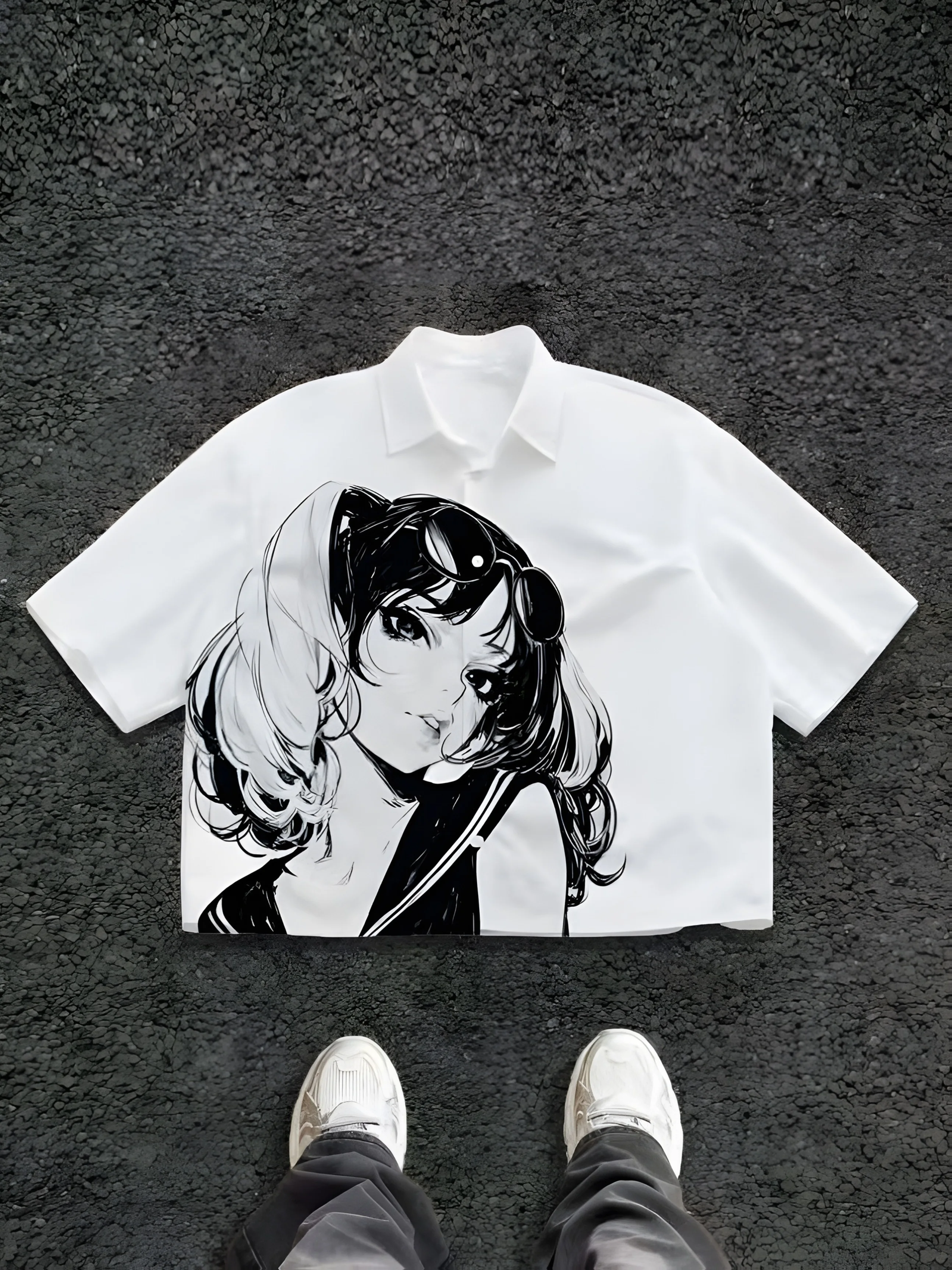 

Новая мужская рубашка с короткими рукавами на лето 2025 – это дышащая, легкая, повседневная и модная с аниме-принтами.