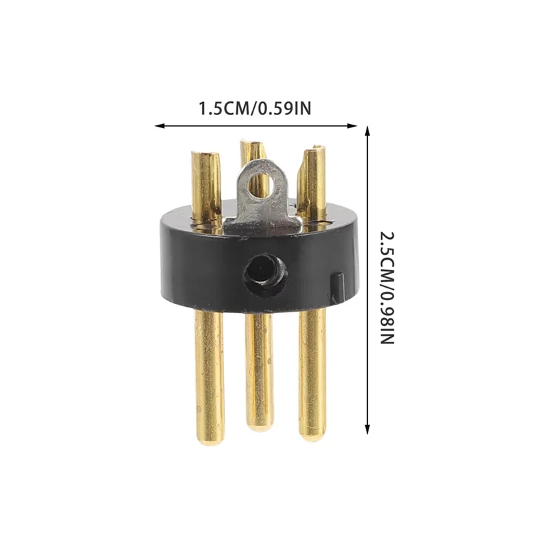 ABKQ-10Pcs 3 Pin Gold Plated Connector For Microphone KTV Audio Conversion Adapter Speaker Microphone Accessories