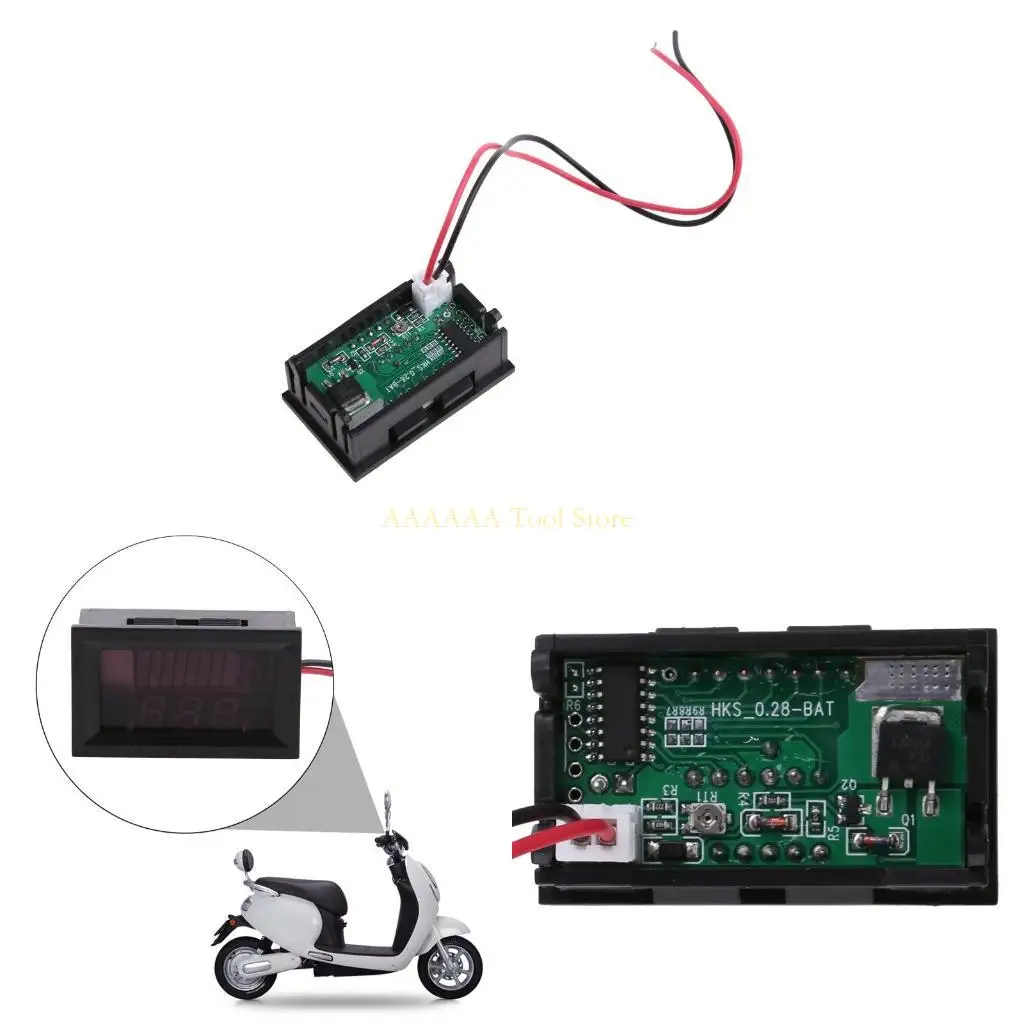 

A2BE для 12V-72V свинцовой цифровой батарея индикатор заряда заряда Voltme Voltme