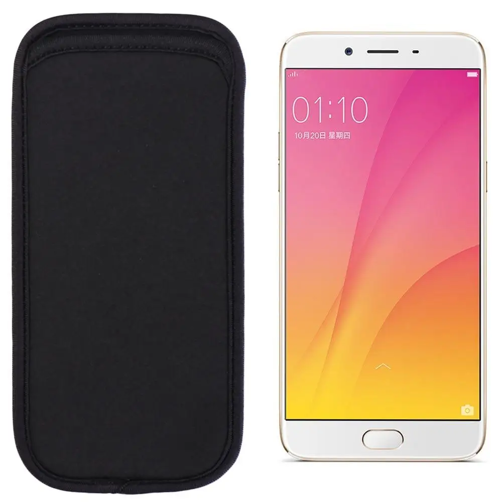 

Black Neoprene Neoprene Phone Bag Bag Pouch Phone Protective Pouch Dustproof Soft Phone Bag Pouch Smart Phone