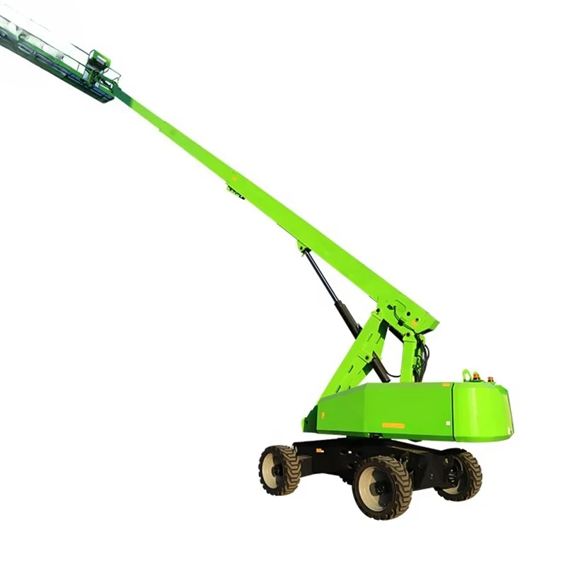 12m 14m Self Propelled Crank Arm Diesel Engine Towable Articulating Boom Lift Articulated Telescoping Lift Towable Boom Custom