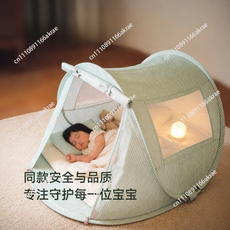 Children's quick-opening small tent indoor and outdoor mosquito net foldable play house baby lunch break