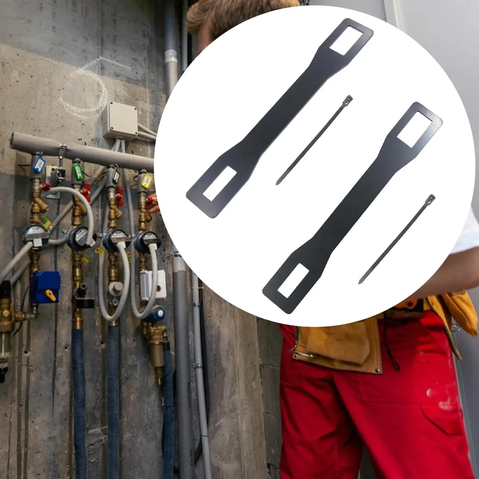 

2 шт. аварийный газовый ключ, инструмент для отключения газа, легкие практические аксессуары, металлический инструмент для выживания при землетрясении