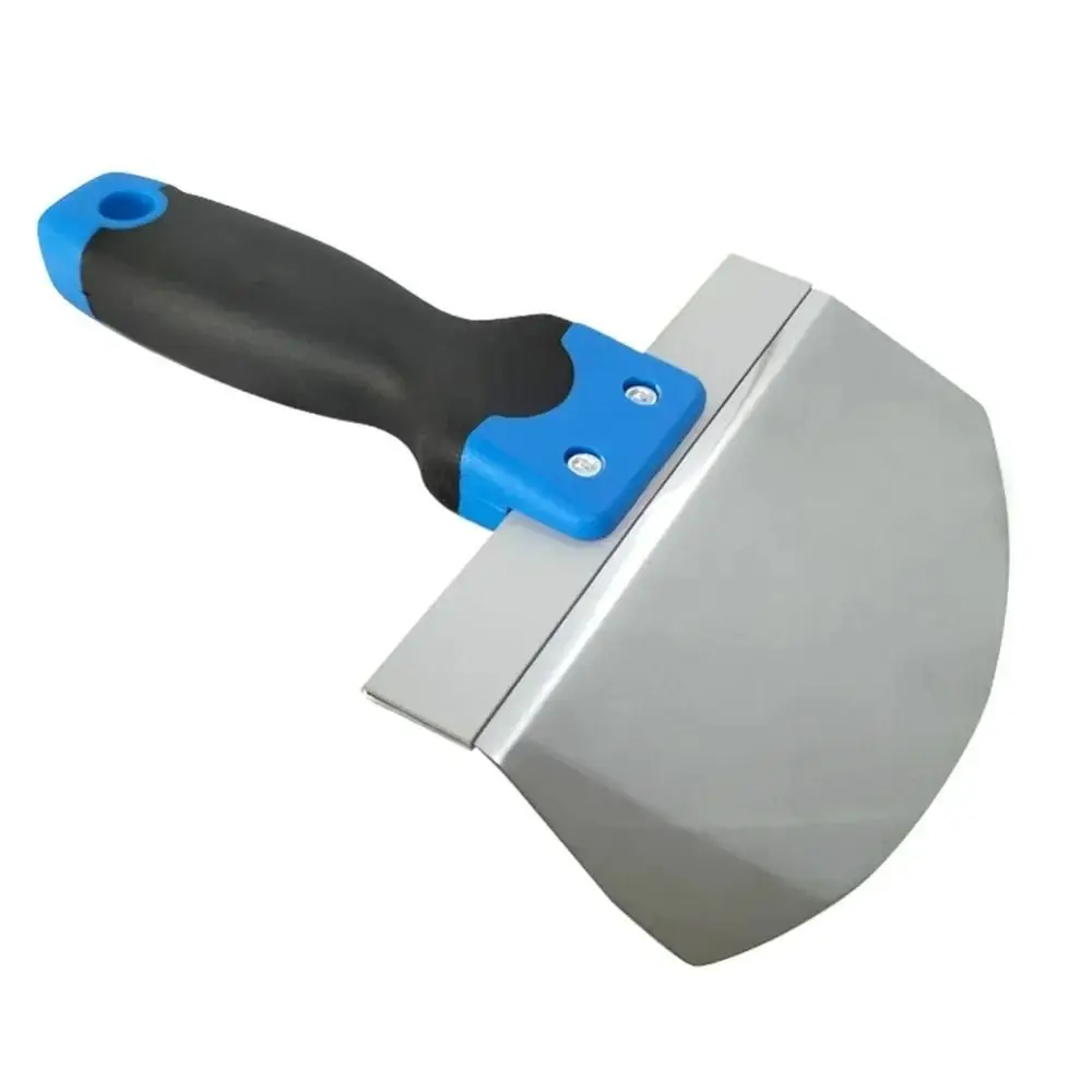 Effective 6.5/7 Inch Paint Scraper Stainless Steel Two-Tone Grip Handle Putty Knife Multi-Purpose Scraper Drywall Finishing