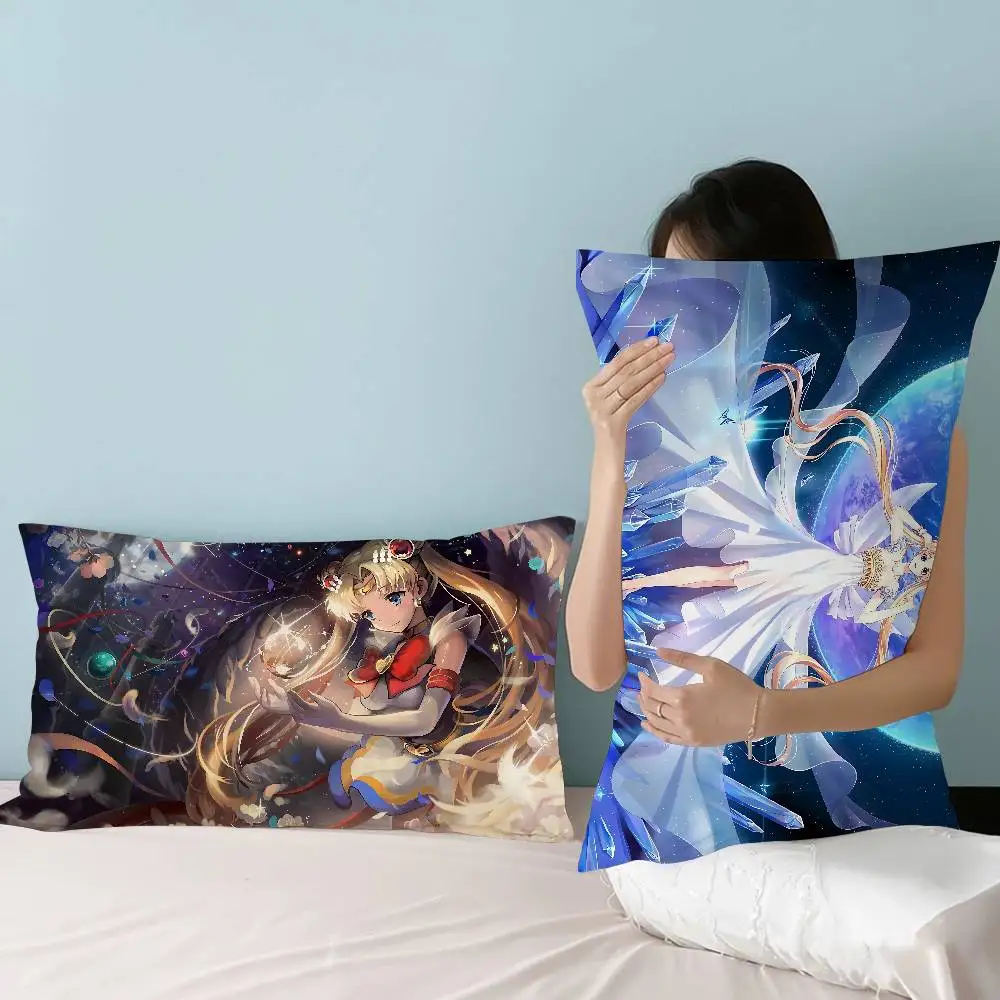 Anime R-Role S-Sailor M-Moon Quick-Dry Polyester Pillow Scarf - Moisture-Wicking & Breathable for Hot Sleepers