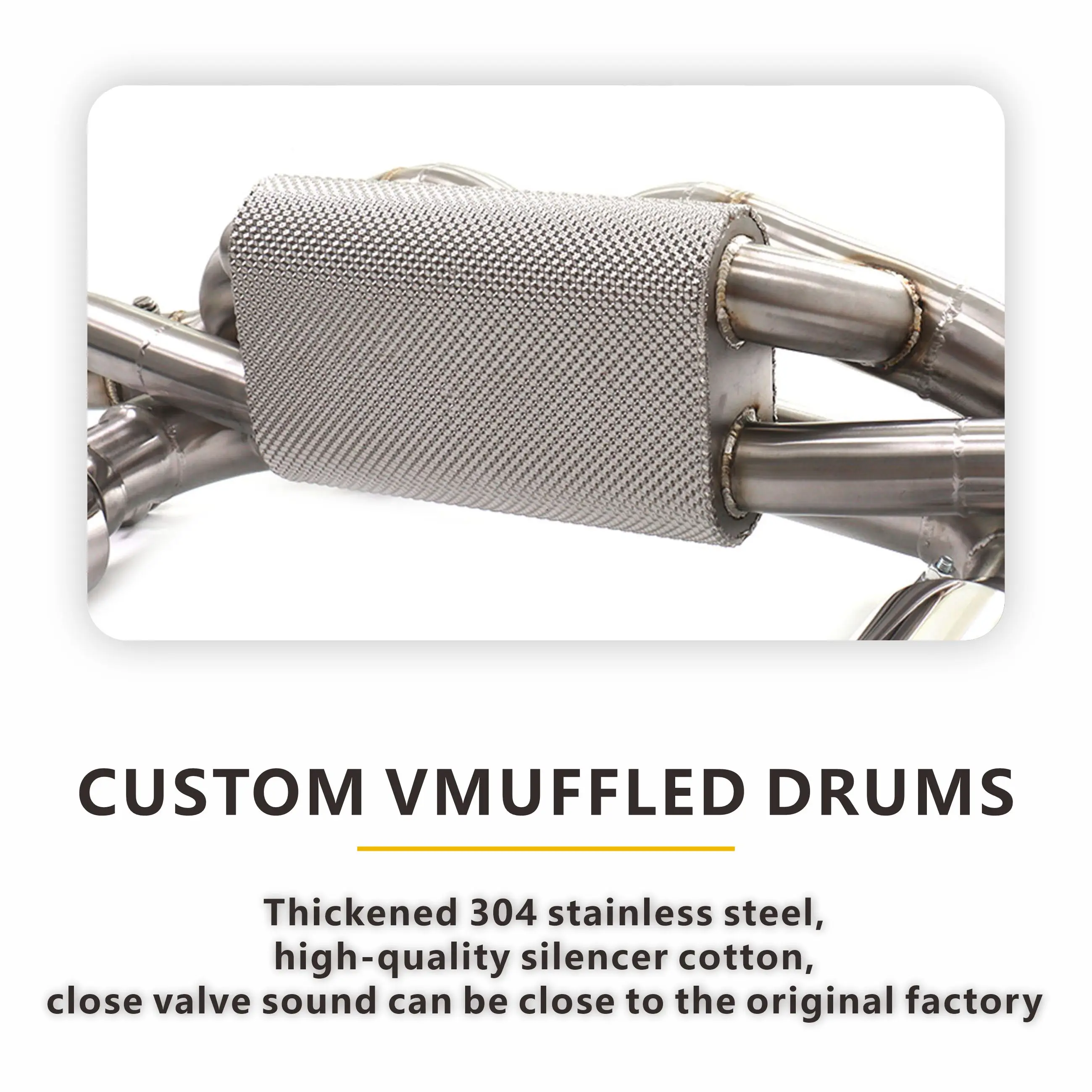 عادم HMD لبورشه 718 كايمان GT4 RS 2022 + 4.0T Catback SS304 صمام تفريغ نصائح سهلة التركيب كاتم الصوت