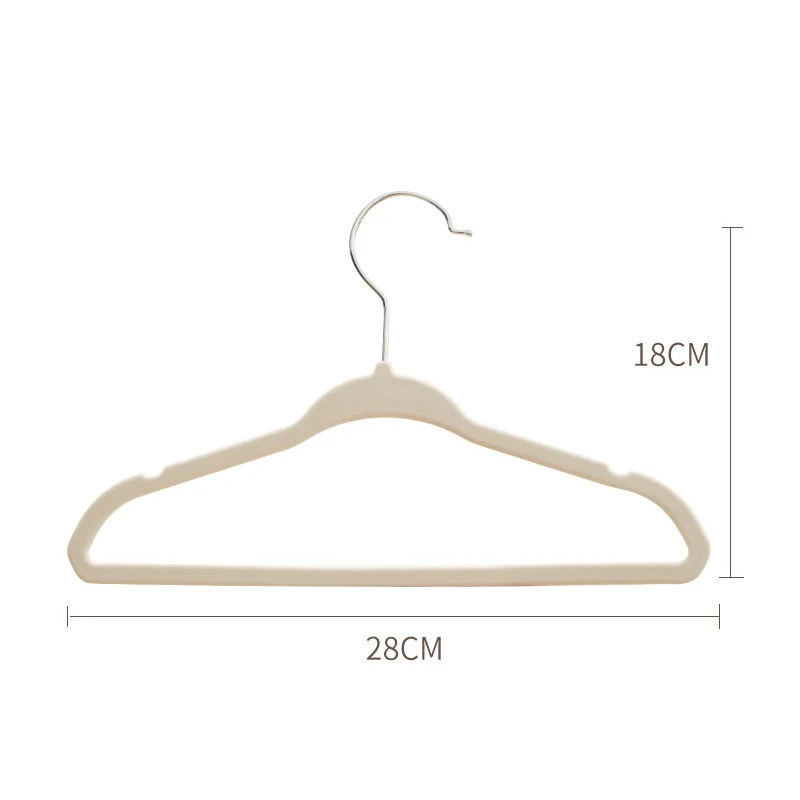 10/20pcs Velvet Hangers Non-Slip Rotin Baby Clothes Hangers Portable Children Closet Organizer Drying Clothes Space Saving