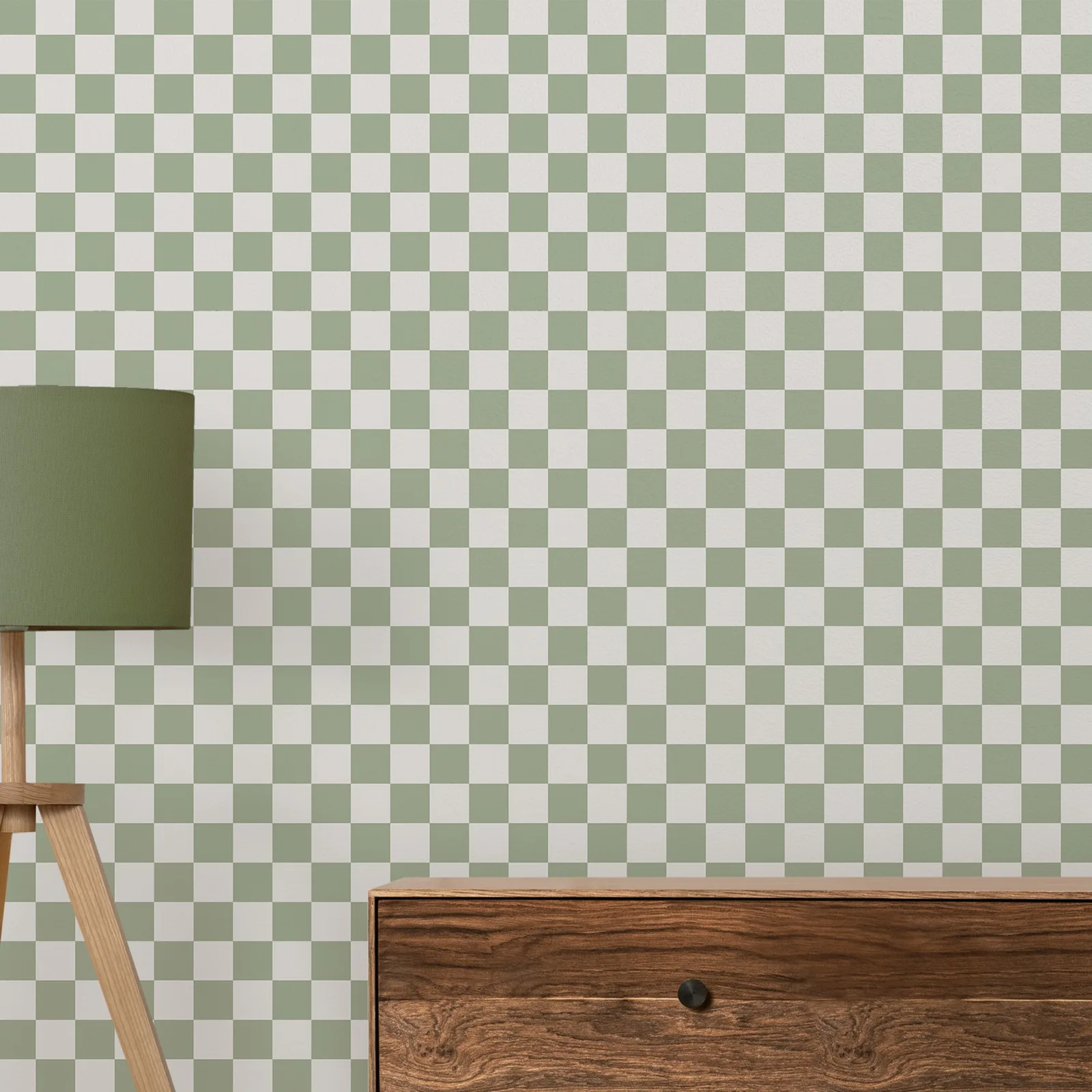 

Зеленые обои в клетку, самоклеящиеся, геометрическая сетка, настенная роспись для декора детской комнаты, самоклеящиеся или традиционные обои