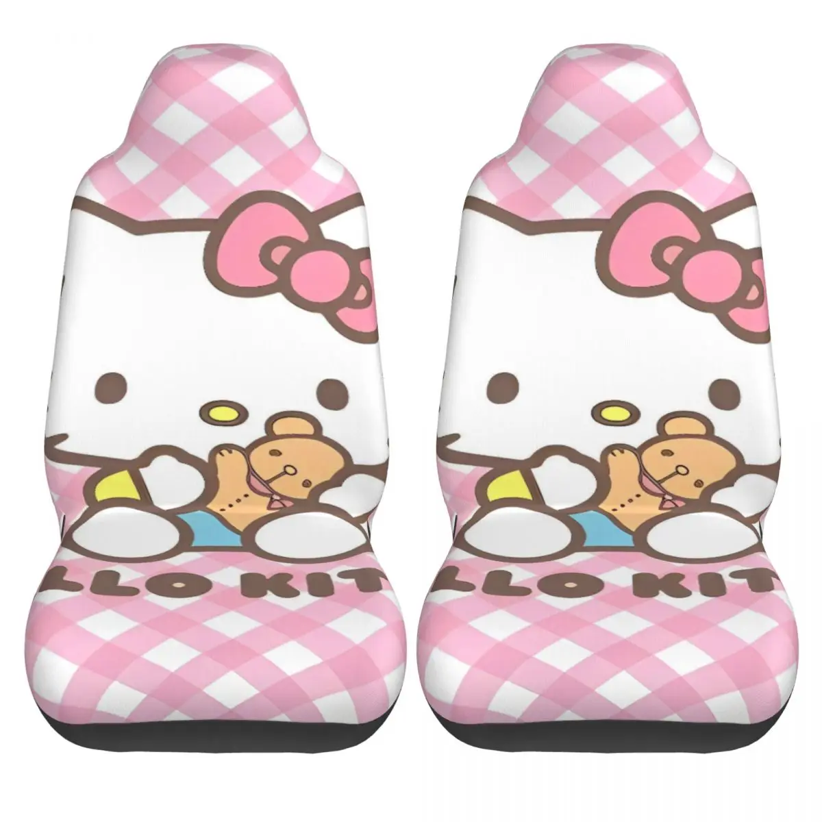 

Hello Kitty Car Seat Covers Two Pieces Universal Auto Seat Covers Summer Polyester Protective Cover